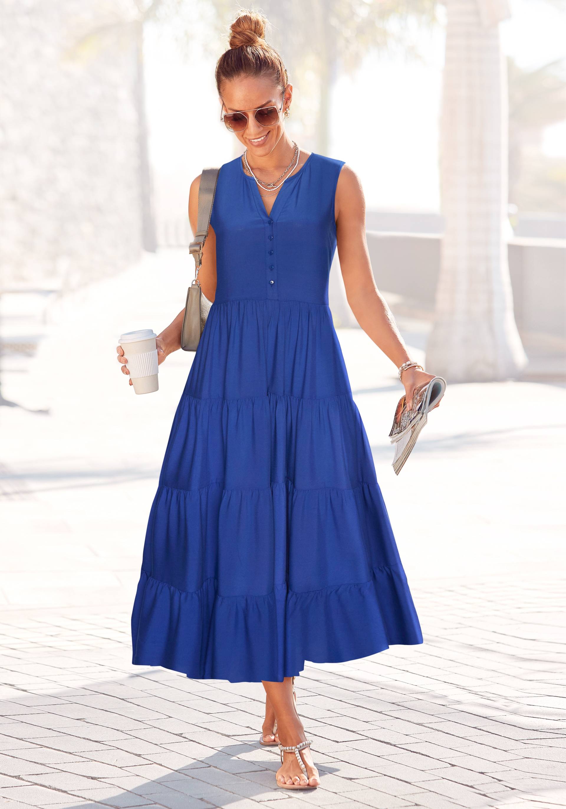 LASCANA Maxikleid, mit Volants LASCANA Maxikleid, mit Volants von LASCANA