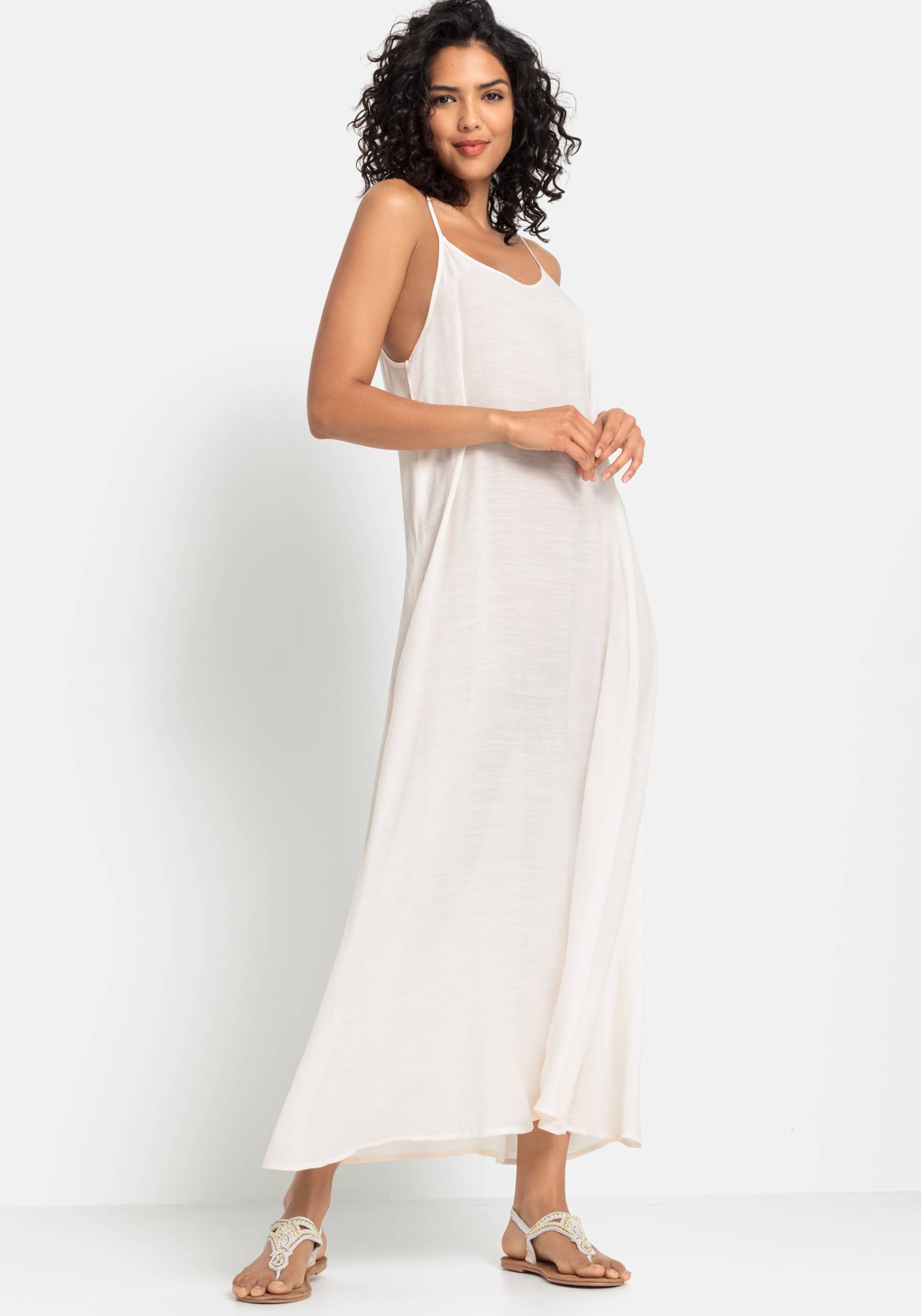 LASCANA Maxikleid, mit rundem Ausschnitt, luftiges Sommerkleid, Strandkleid von LASCANA