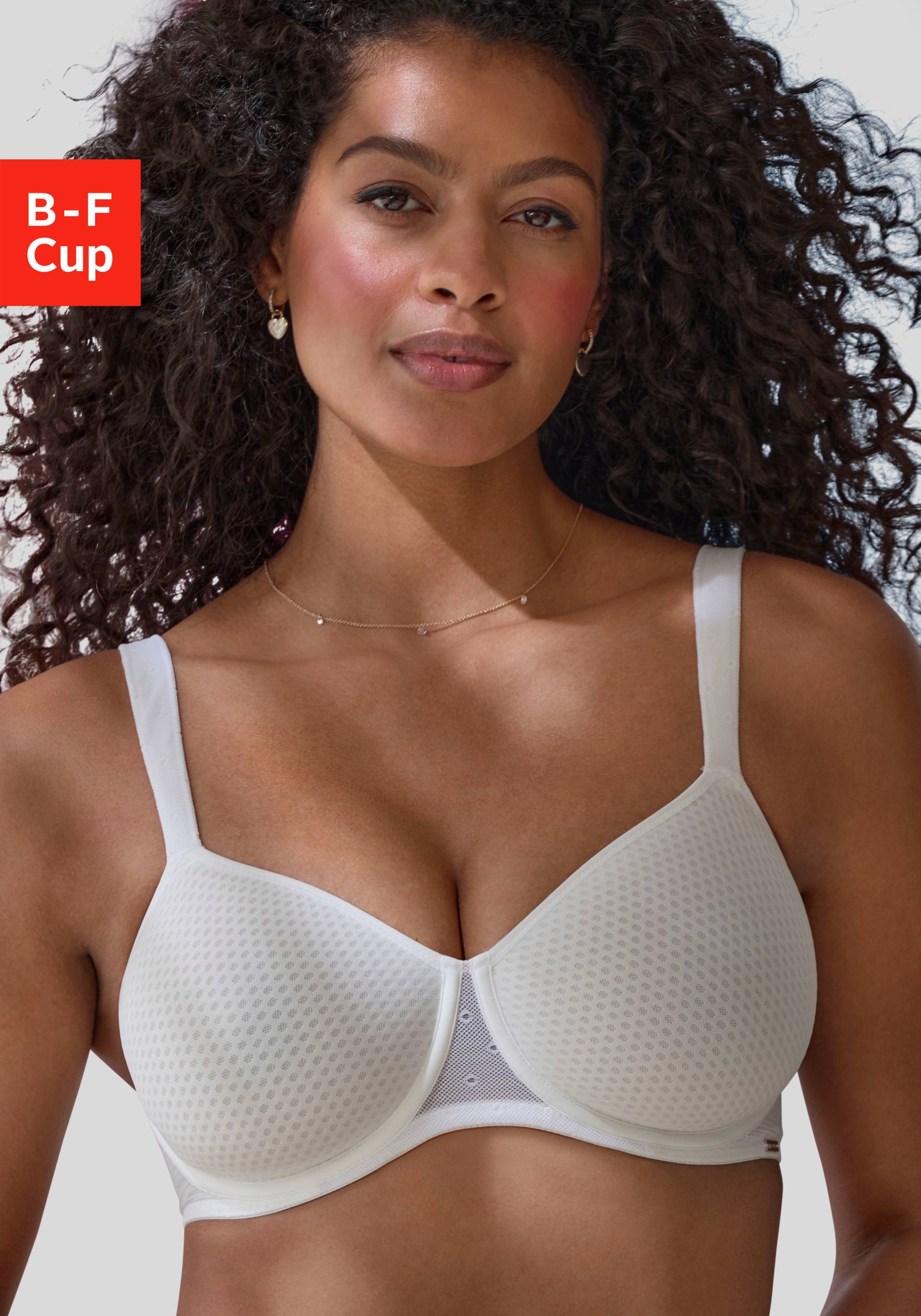 LASCANA Minimizer-BH, mit Bügel und Cups aus gemustertem Spacer-Material, Basic von LASCANA
