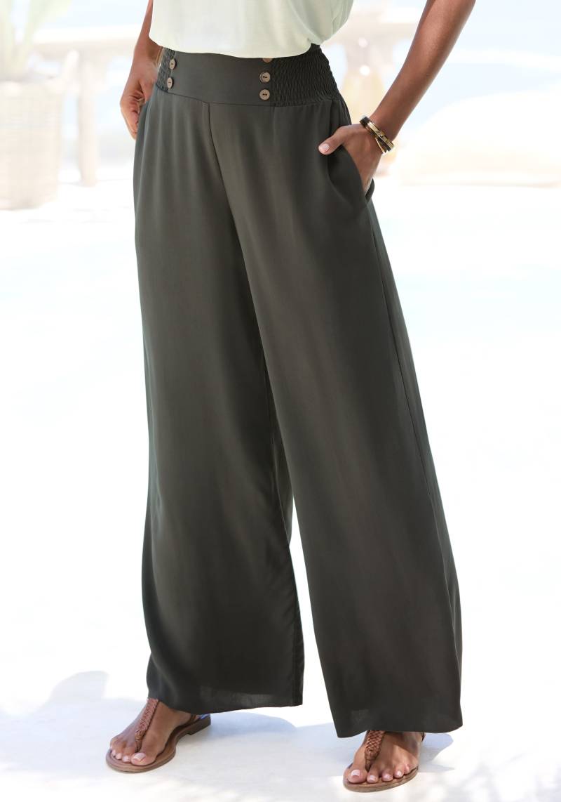 LASCANA Palazzohose, mit Taschen, Sommerhose, Wide-Leg von LASCANA