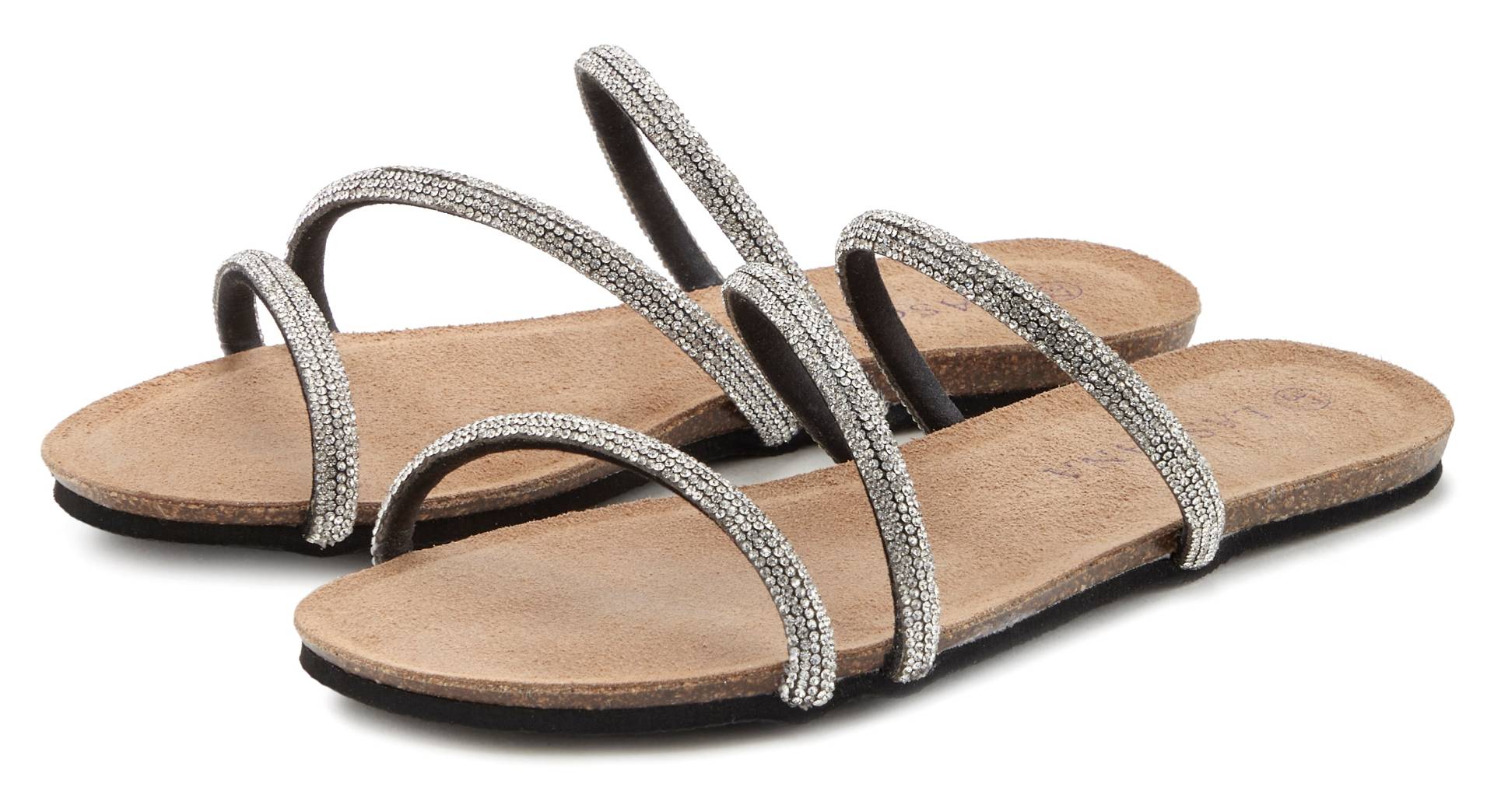 LASCANA Pantolette, Sandale, Mule, offener Schuh, hochwertiges Korkfussbett LASCANA Pantolette, Sandale, Mule, offener Schuh, hochwertiges Korkfussbett von LASCANA