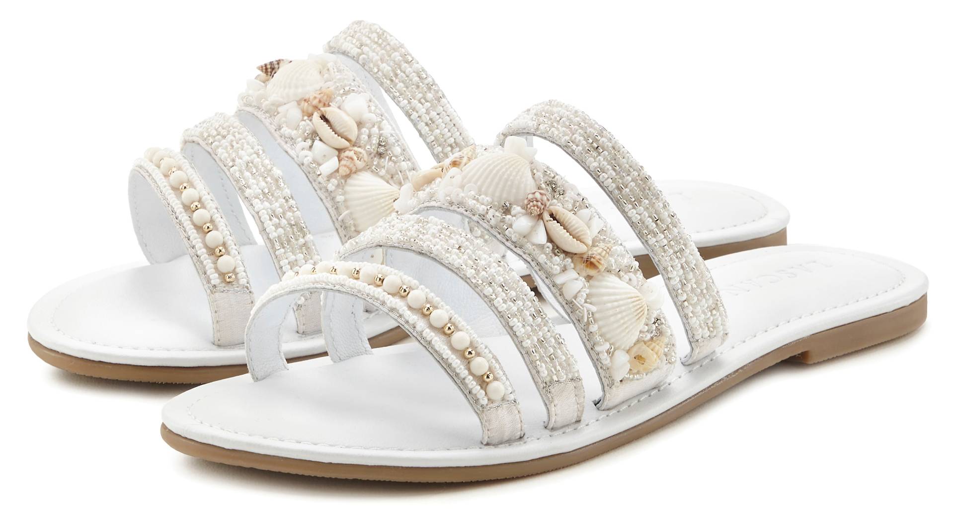 LASCANA Pantolette »Sandale, Sommerschuh, Mule,«, mit aufwendig verzierten Riemchen LASCANA Pantolette »Sandale, Sommerschuh, Mule,«, mit aufwendig verzierten Riemchen von LASCANA