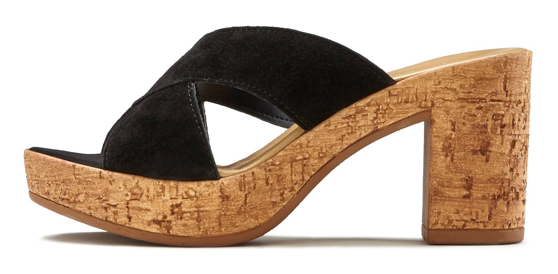 LASCANA Pantolette, Mule, Sandale, offener Schuh aus Leder mit Blockabsatz LASCANA Pantolette, Mule, Sandale, offener Schuh aus Leder mit Blockabsatz von LASCANA