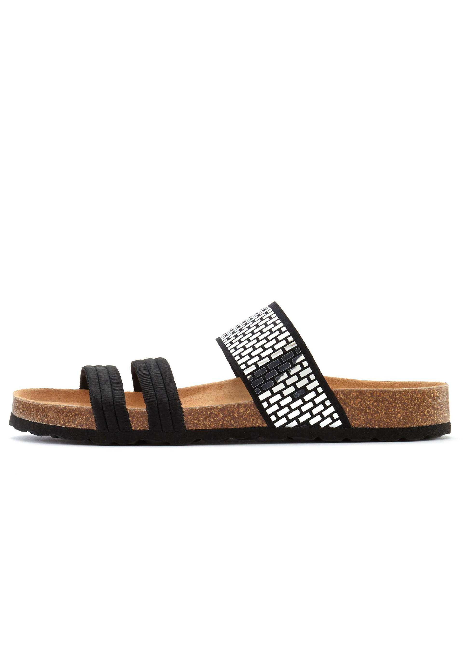 LASCANA Pantolette »Mule, Sandale, offener Schuh,«, mit Komfortkorkfussbett aus Leder und elastischen Riemchen LASCANA Pantolette »Mule, Sandale, offener Schuh,«, mit Komfortkorkfussbett aus Leder und elastischen Riemchen von LASCANA