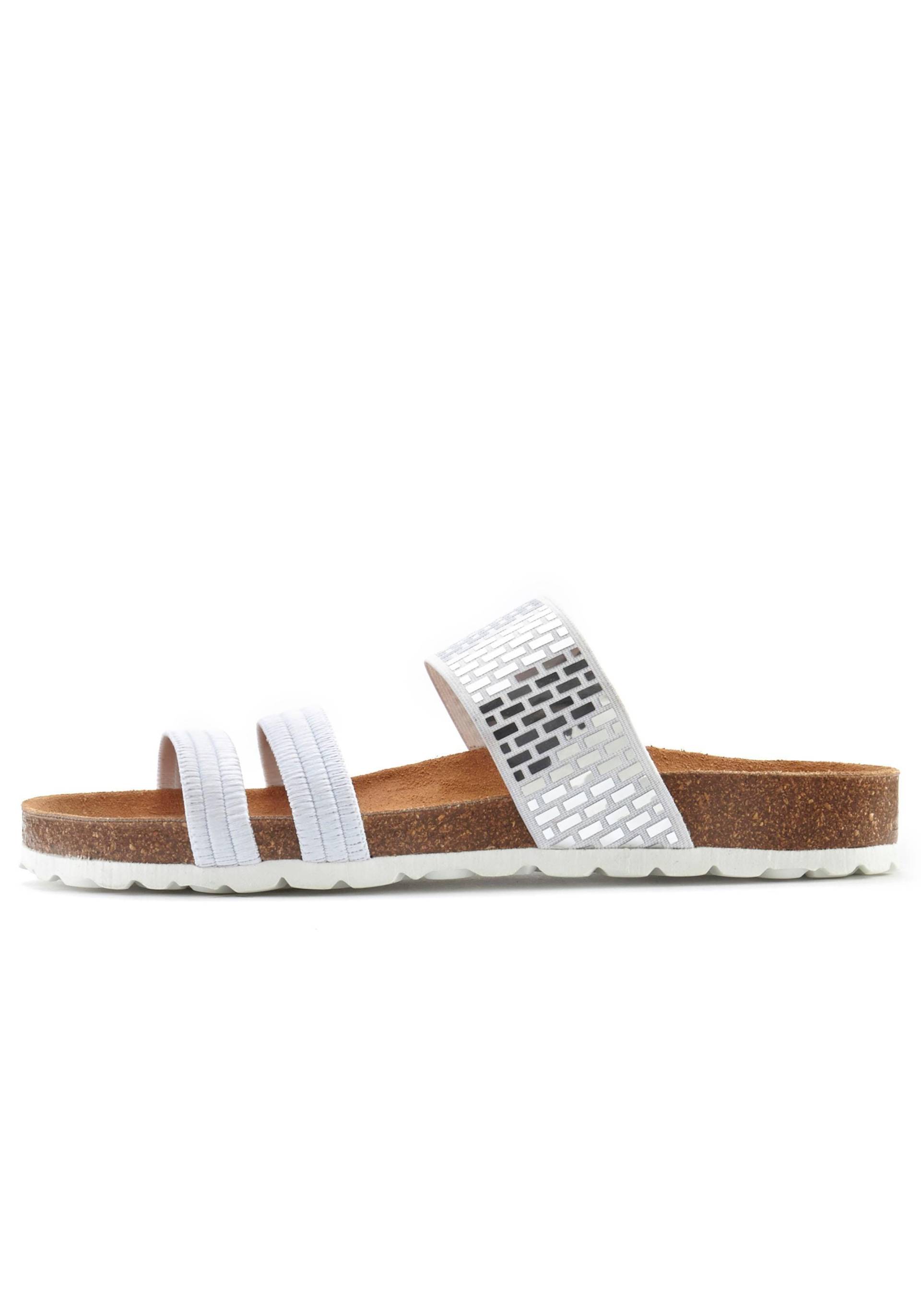 LASCANA Pantolette »Mule, Sandale, offener Schuh,«, mit Komfortkorkfussbett aus Leder und elastischen Riemchen LASCANA Pantolette »Mule, Sandale, offener Schuh,«, mit Komfortkorkfussbett aus Leder und elastischen Riemchen von LASCANA