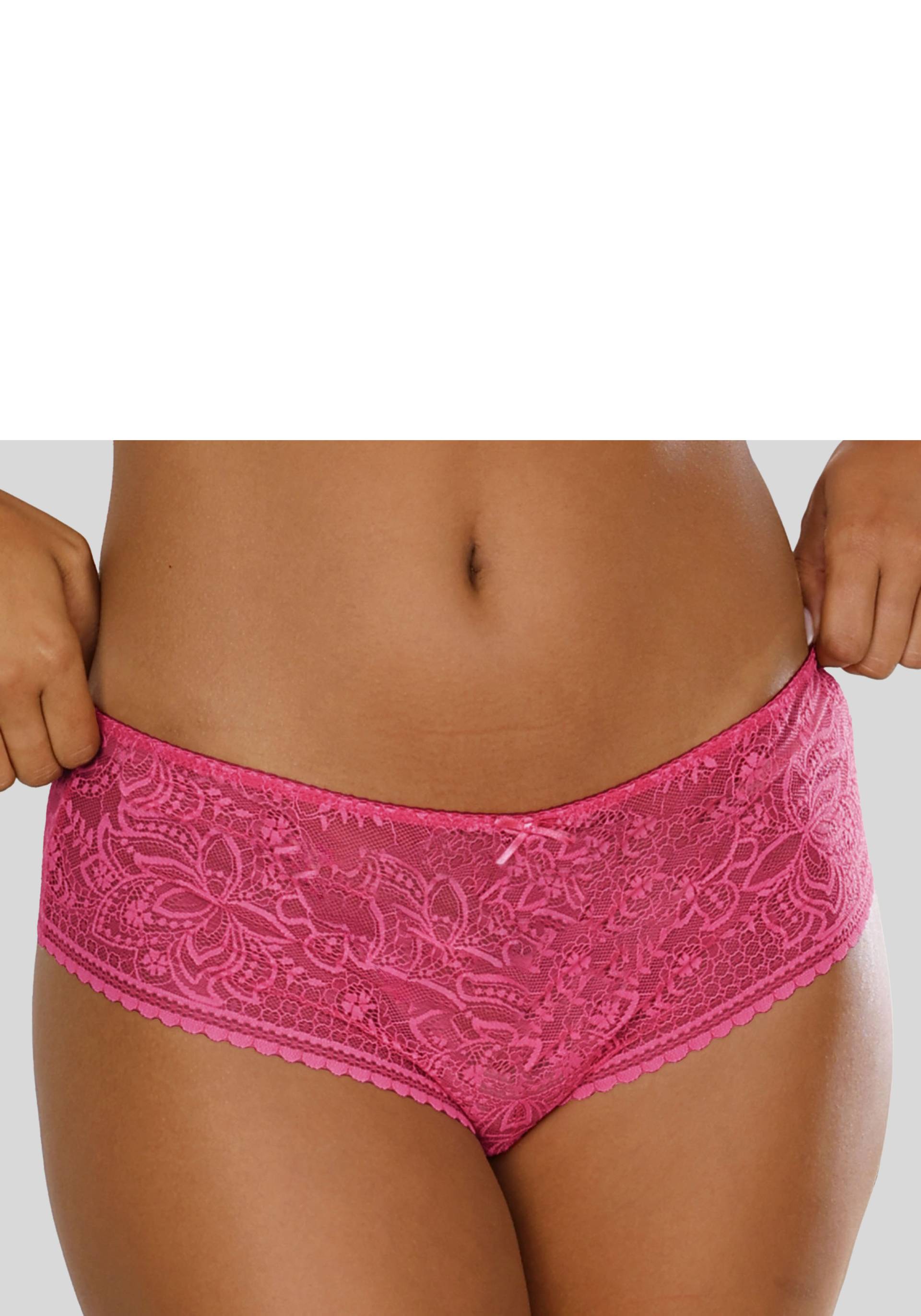 LASCANA Panty »Luciana«, aus feiner, dezent transparenter Spitze in blumiger Optik von LASCANA