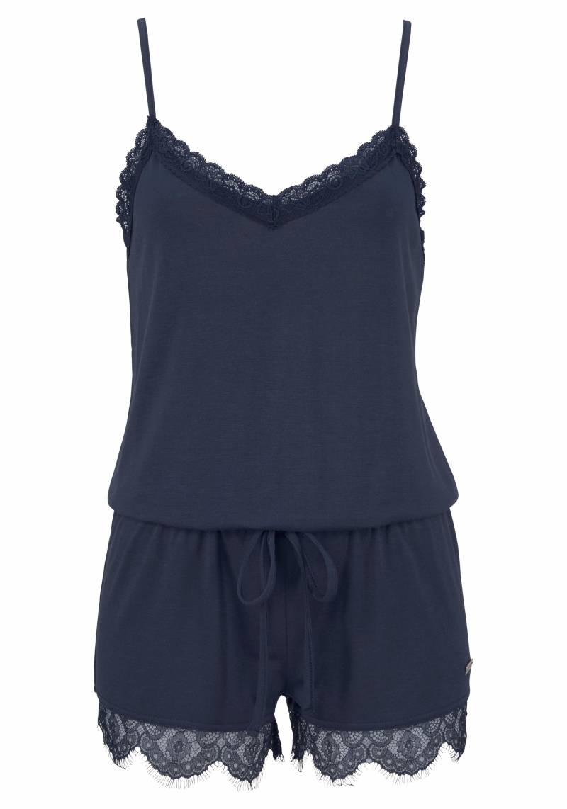 LASCANA Playsuit, mit Spitzensaum von LASCANA