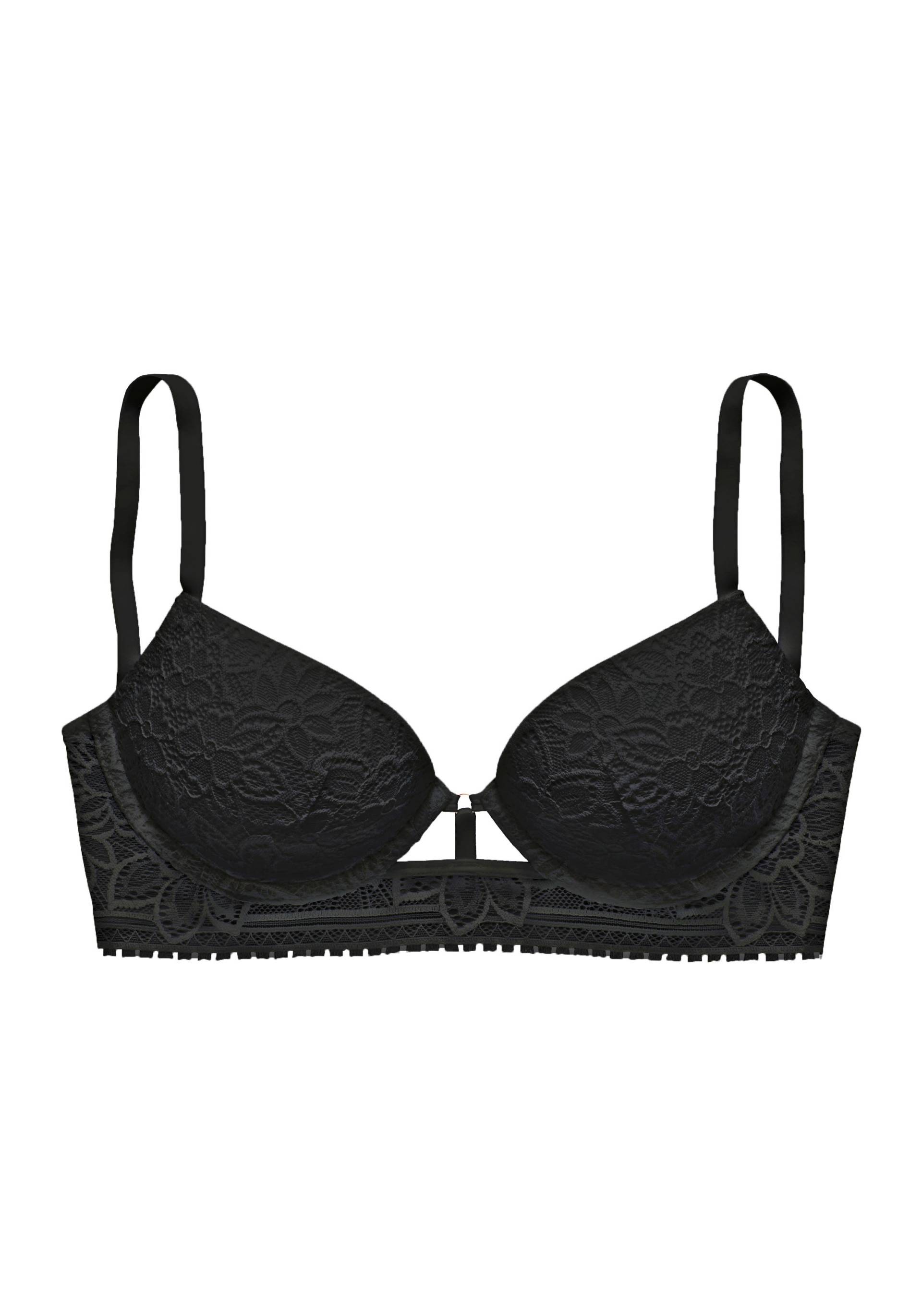 LASCANA Push-up-BH, mit Bügel aus floraler Jacquardspitze, sexy Dessous von LASCANA