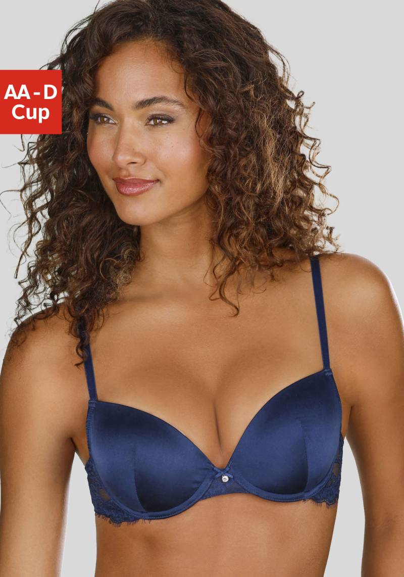 LASCANA Push-up-BH »Alana«, aus edler Qualität mit hohem Seidenanteil und floraler Spitze, Dessous von LASCANA