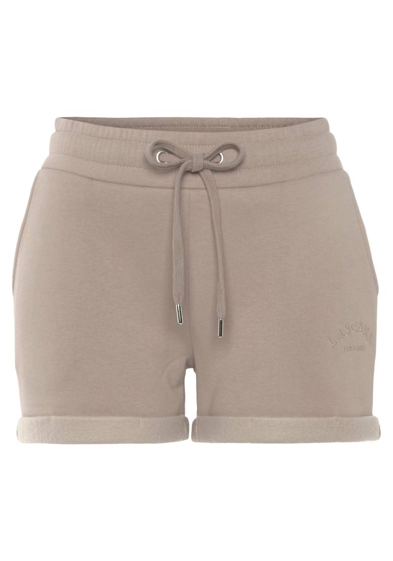 LASCANA Relaxshorts, mit seitlichen Taschen und Logostickerei, Loungewear von LASCANA