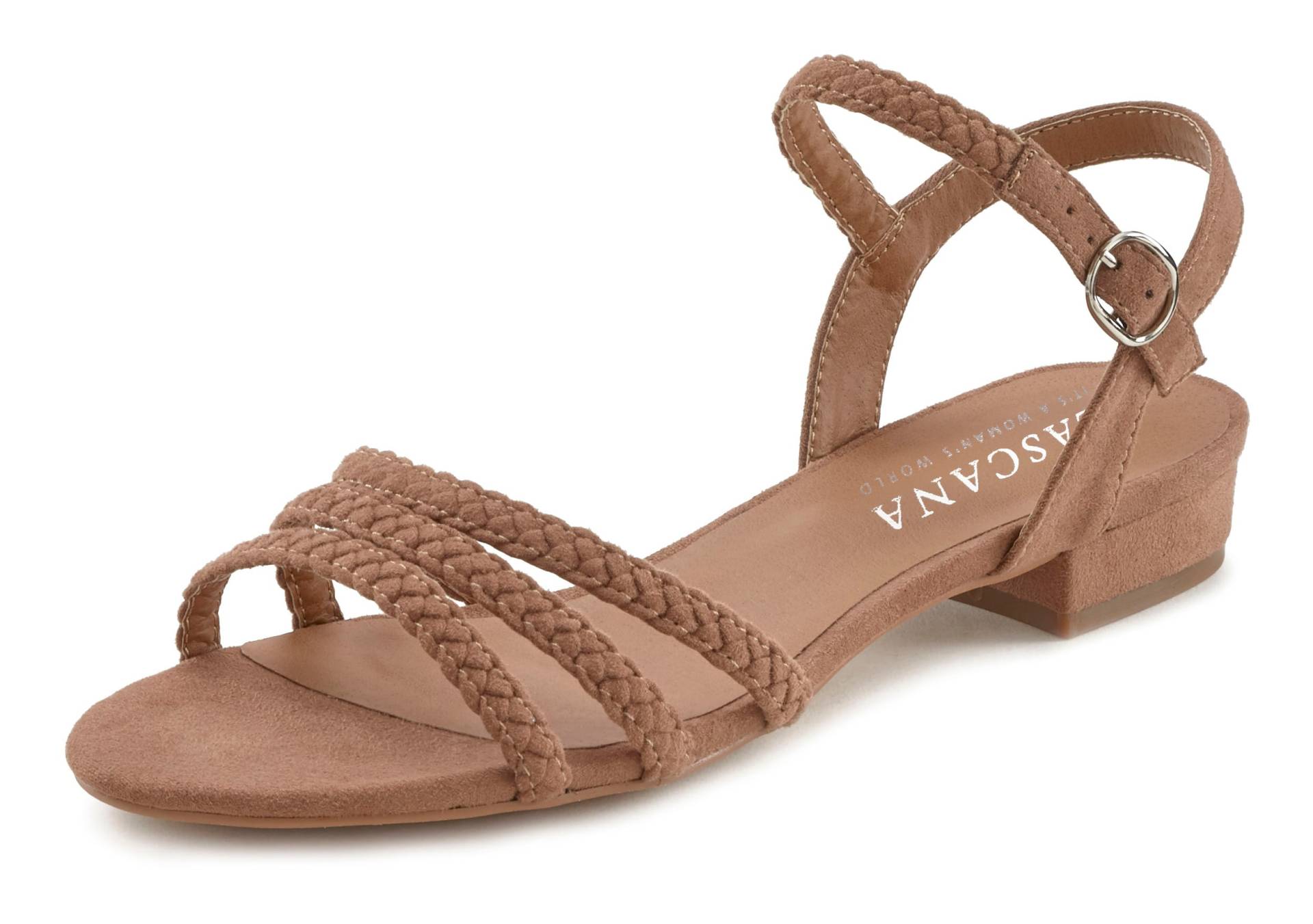 LASCANA Sandale »Sommerschuh«, Sandalette, Sommerschuh mit geflochtenen Riemchen VEGAN LASCANA Sandale »Sommerschuh«, Sandalette, Sommerschuh mit geflochtenen Riemchen VEGAN von LASCANA