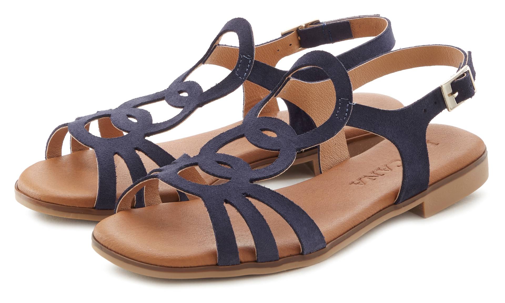 LASCANA Sandale »Sommerschuh«, aus hochwertigem Leder, Sandalette, Sommerschuh von LASCANA