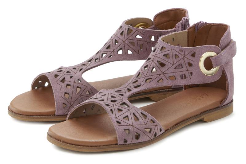 LASCANA Sandale »Sommerschuh«, Sandalette, Sommerschuh aus hochwertigem Leder mit Cut-Outs von LASCANA