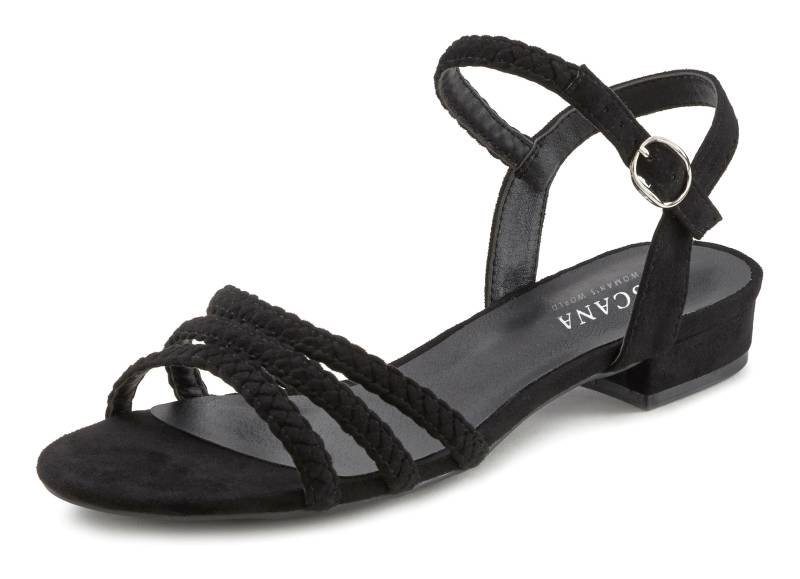 LASCANA Sandale »Sommerschuh«, Sandalette, Sommerschuh mit geflochtenen Riemchen VEGAN von LASCANA