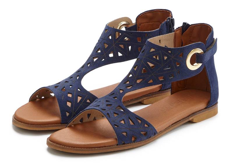 LASCANA Sandale »Sommerschuh«, Sandalette, Sommerschuh aus hochwertigem Leder mit Cut-Outs von LASCANA