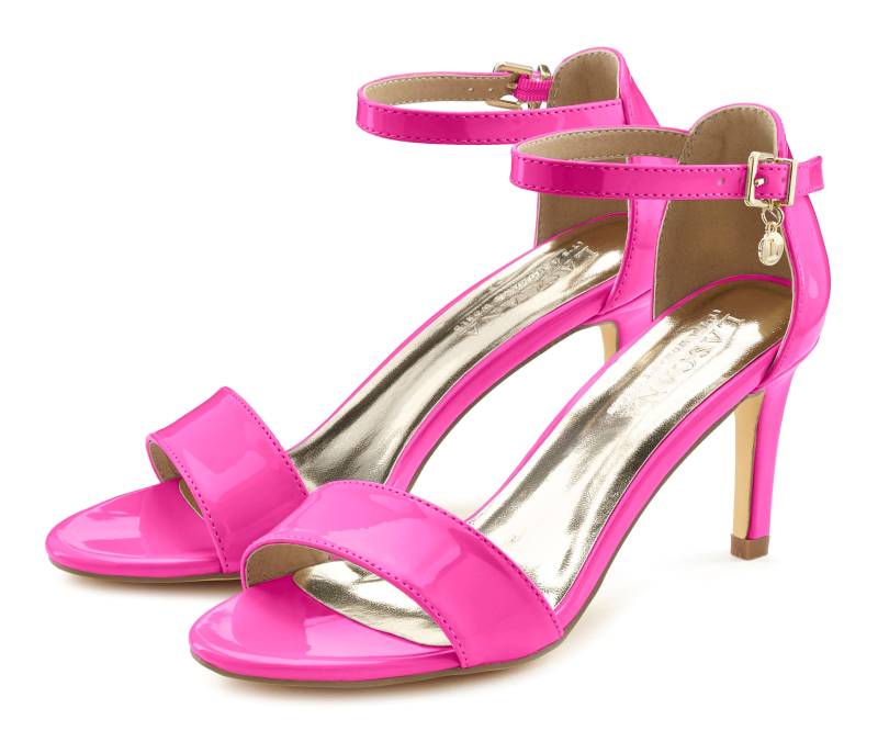 LASCANA High-Heel-Sandalette »Sommerschuh«, im zeitlosen Design, Riemchensandalette VEGAN von LASCANA