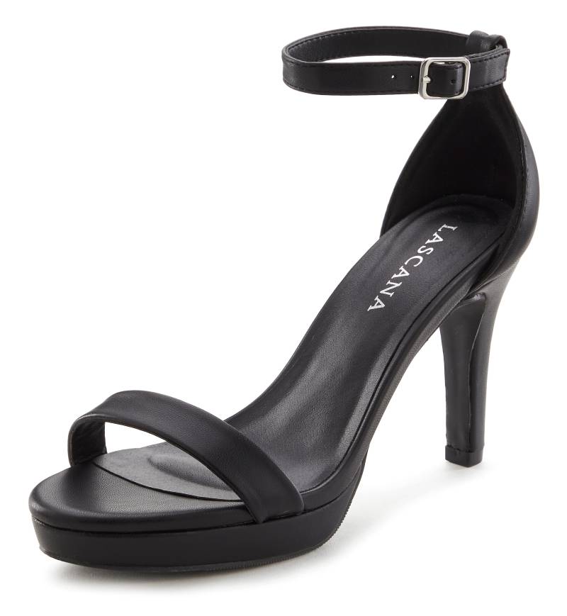 LASCANA Sandalette »Sommerschuh«, im Metallic-Look, Sandale, Sommerschuh VEGAN von LASCANA