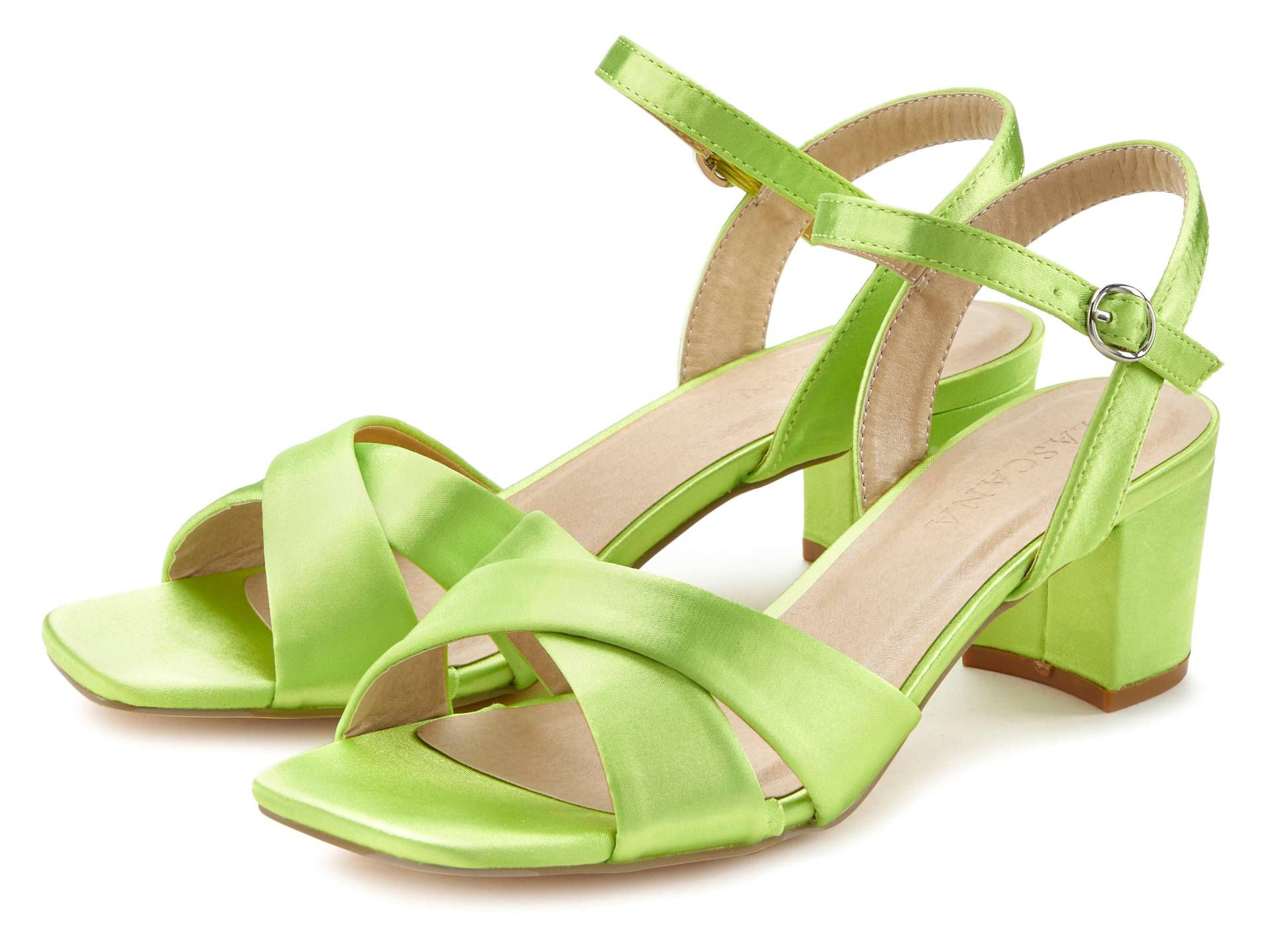 LASCANA Sandalette »Sommerschuh«, Sandale, Sommerschuh mit kleinem Blockabsatz,leichte Karree Form VEGAN LASCANA Sandalette »Sommerschuh«, Sandale, Sommerschuh mit kleinem Blockabsatz,leichte Karree Form VEGAN von LASCANA