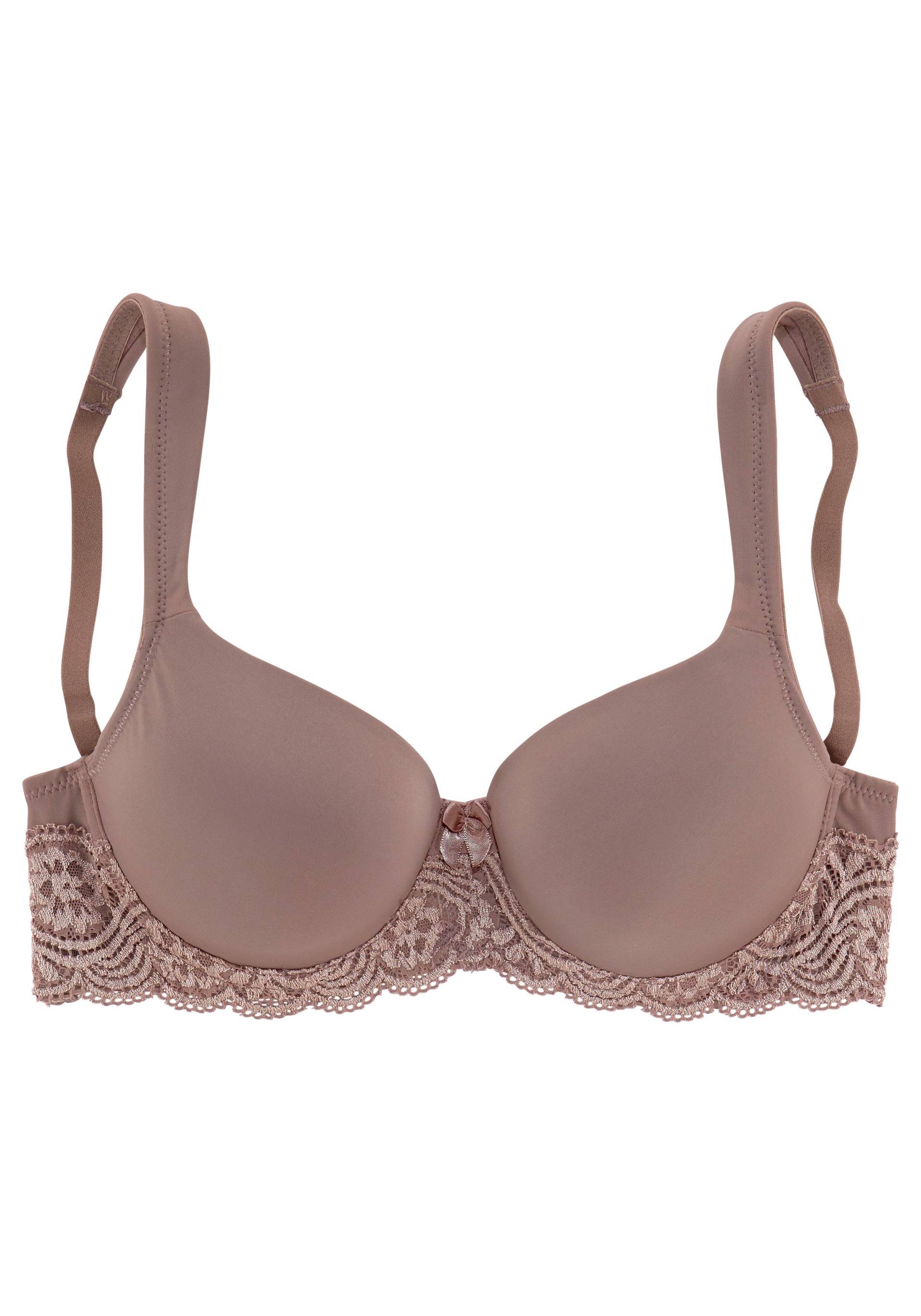 LASCANA Schalen-BH, mit Bügel, nahtlos vorgeformte Cups, Spitzendetails, Dessous LASCANA Schalen-BH, mit Bügel, nahtlos vorgeformte Cups, Spitzendetails, Dessous von LASCANA