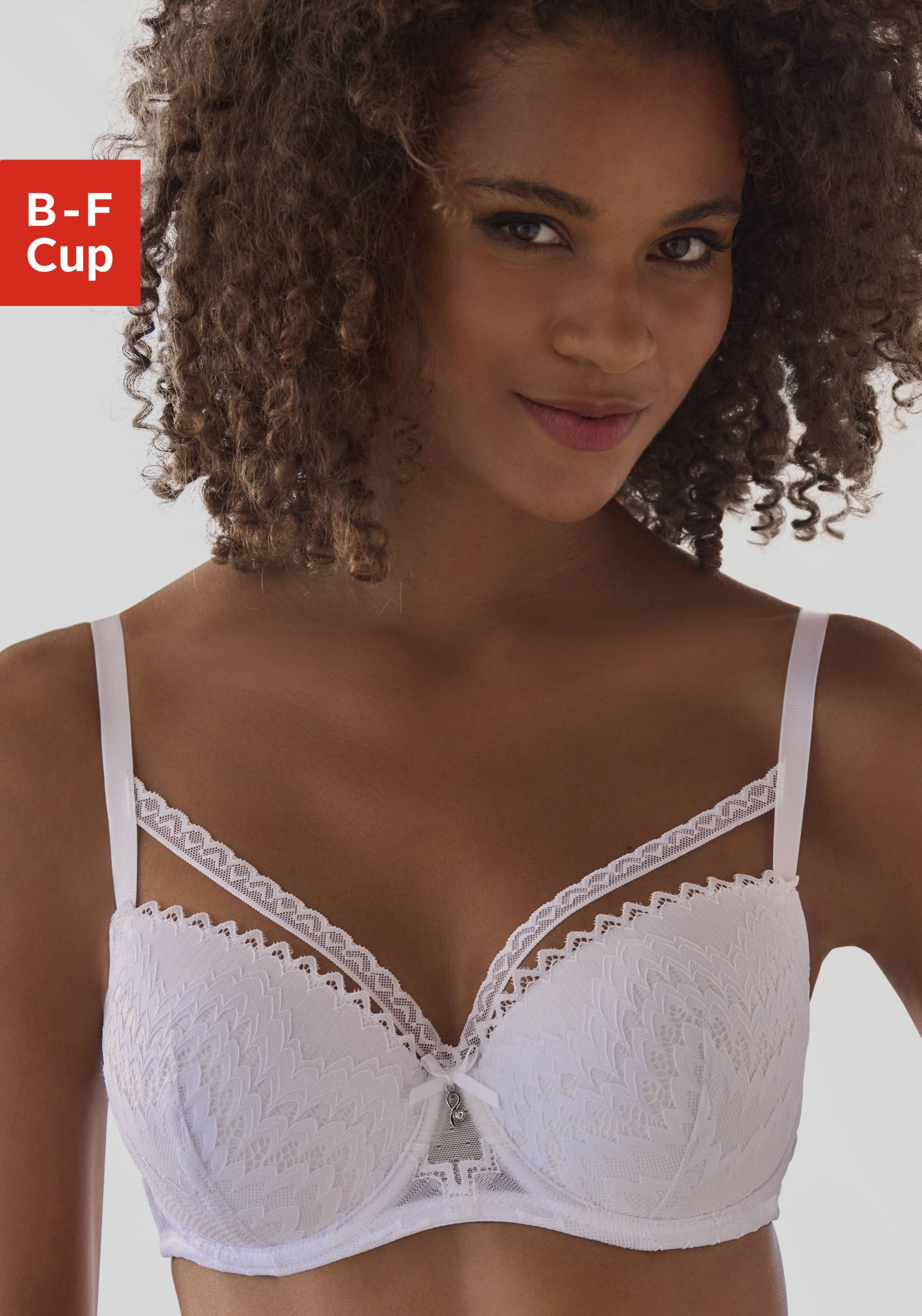 LASCANA Schalen-BH, mit modischer Zick-Zack-Spitze im Balconnet-Schnitt, Dessous LASCANA Schalen-BH, mit modischer Zick-Zack-Spitze im Balconnet-Schnitt, Dessous von LASCANA