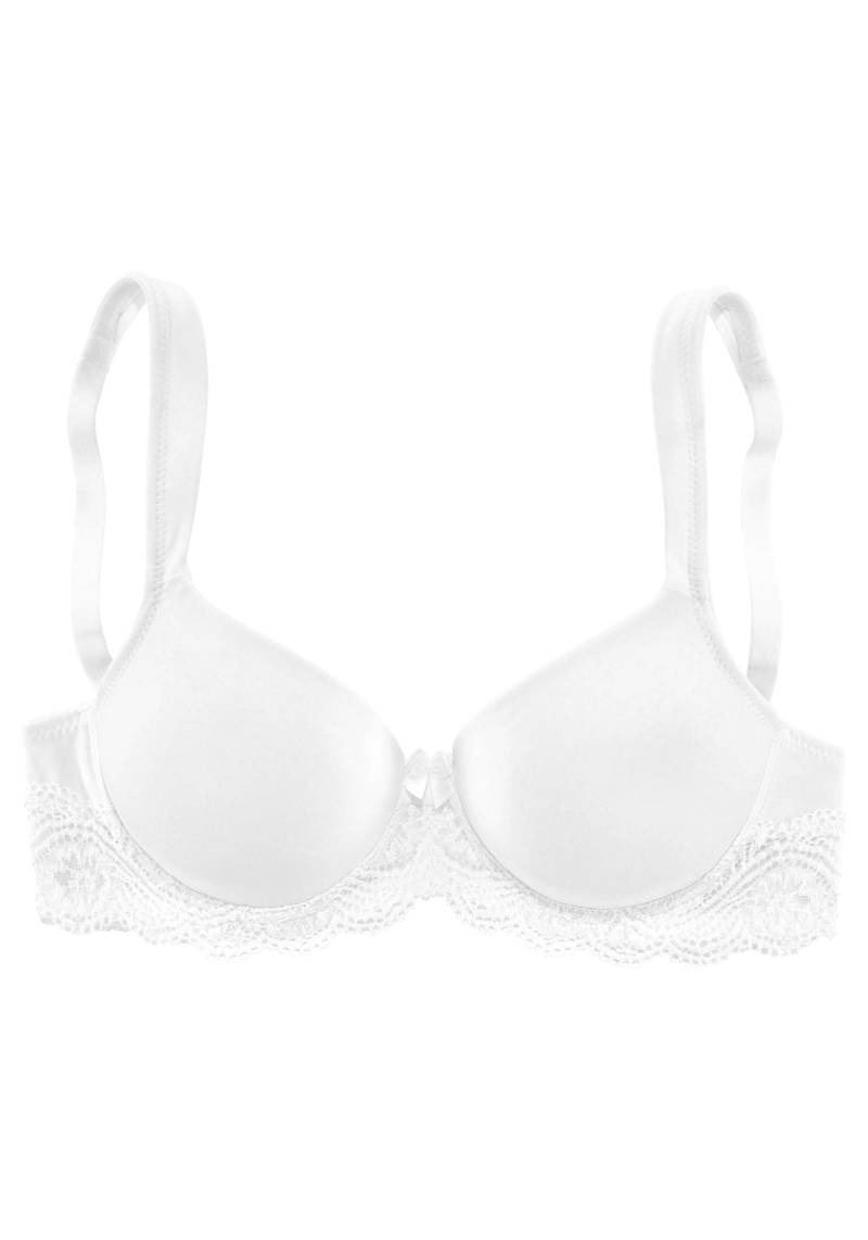 LASCANA Schalen-BH, mit Bügel, nahtlos vorgeformte Cups, Spitzendetails, Dessous von LASCANA