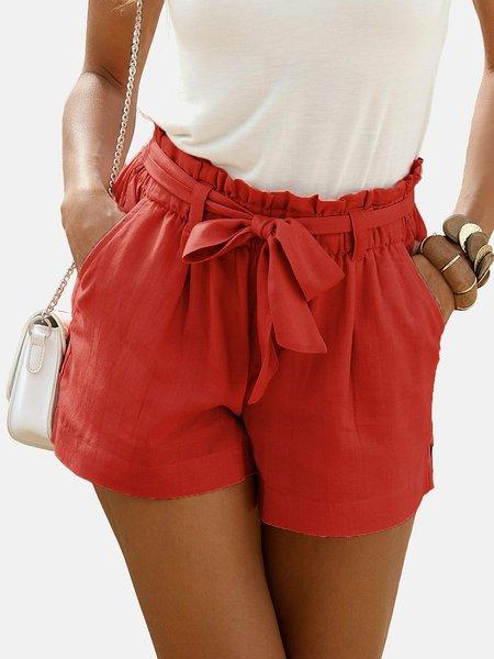 Shorts Mit Gürtel Summer Kapsel Damen Rot Bunt 38 von LASCANA