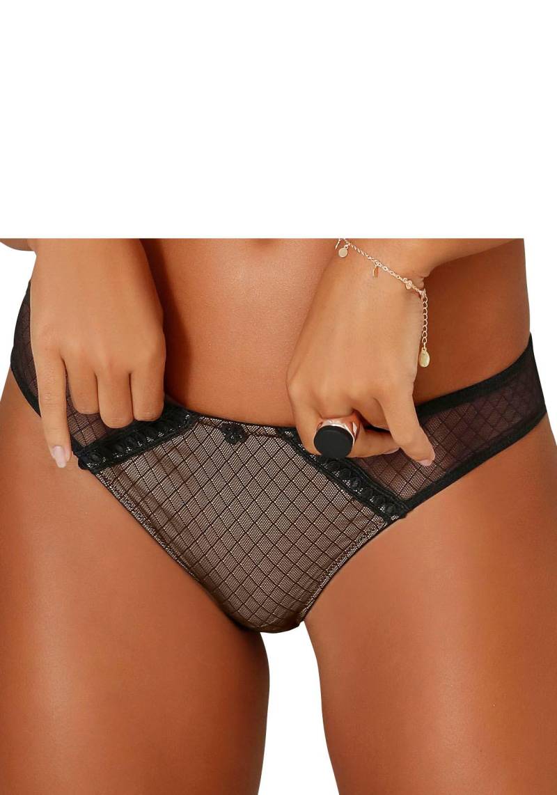 LASCANA Slip, mit hübscher grafischer Spitze von LASCANA