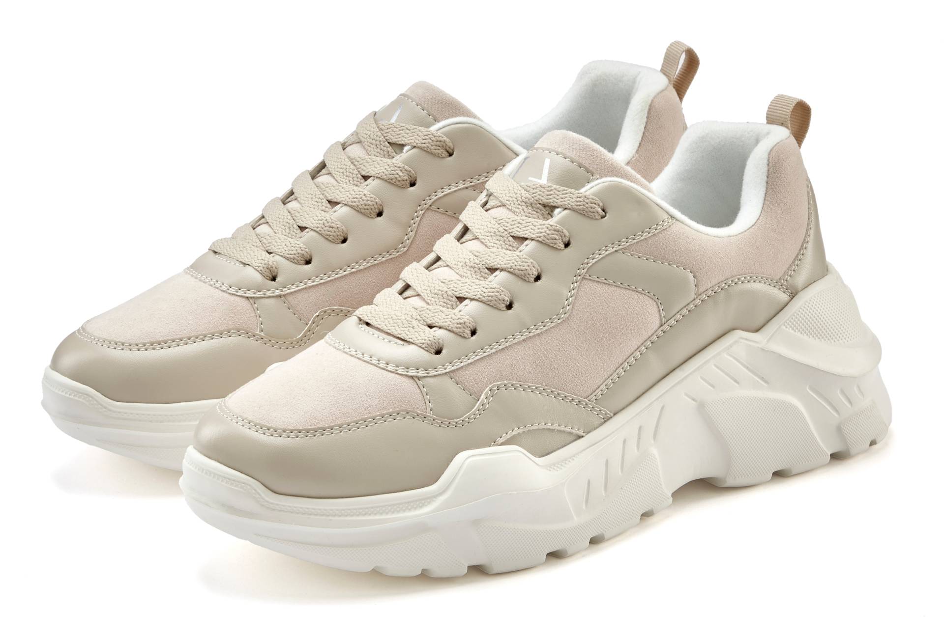 LASCANA Sneaker, Halbschuh, Sportschuh, leichte Chunky Sohle, weiche Innensohle VEGAN von LASCANA