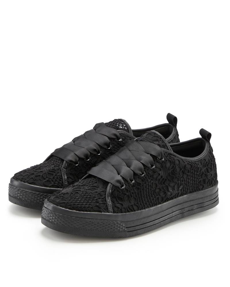 LASCANA Sneaker, mit leichter Plateausohle und Spitze, Schnürhalbschuhe, Freizeitschuhe von LASCANA
