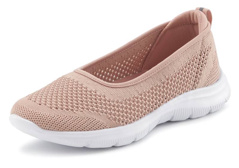 LASCANA Sneaker Ballerinas, ultraleichter Slipper, Slip-On-Sneaker, Freizeitschuh VEGAN von LASCANA