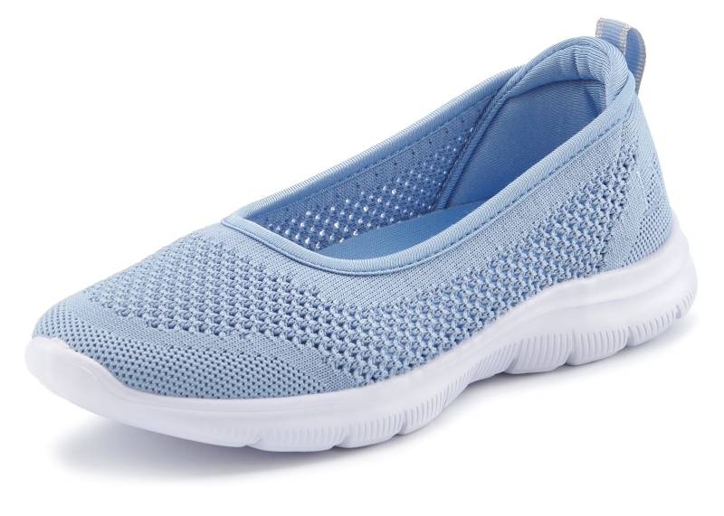 LASCANA Sneaker Ballerinas, ultraleichter Slipper, Slip-On-Sneaker, Freizeitschuh VEGAN von LASCANA