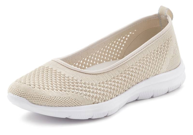 LASCANA Sneaker Ballerinas, ultraleichter Slipper, Slip-On-Sneaker, Freizeitschuh VEGAN von LASCANA
