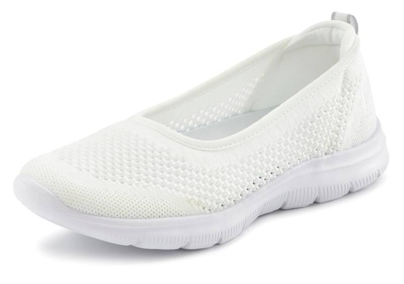 LASCANA Sneaker Ballerinas, ultraleichter Slipper, Slip-On-Sneaker, Freizeitschuh VEGAN von LASCANA