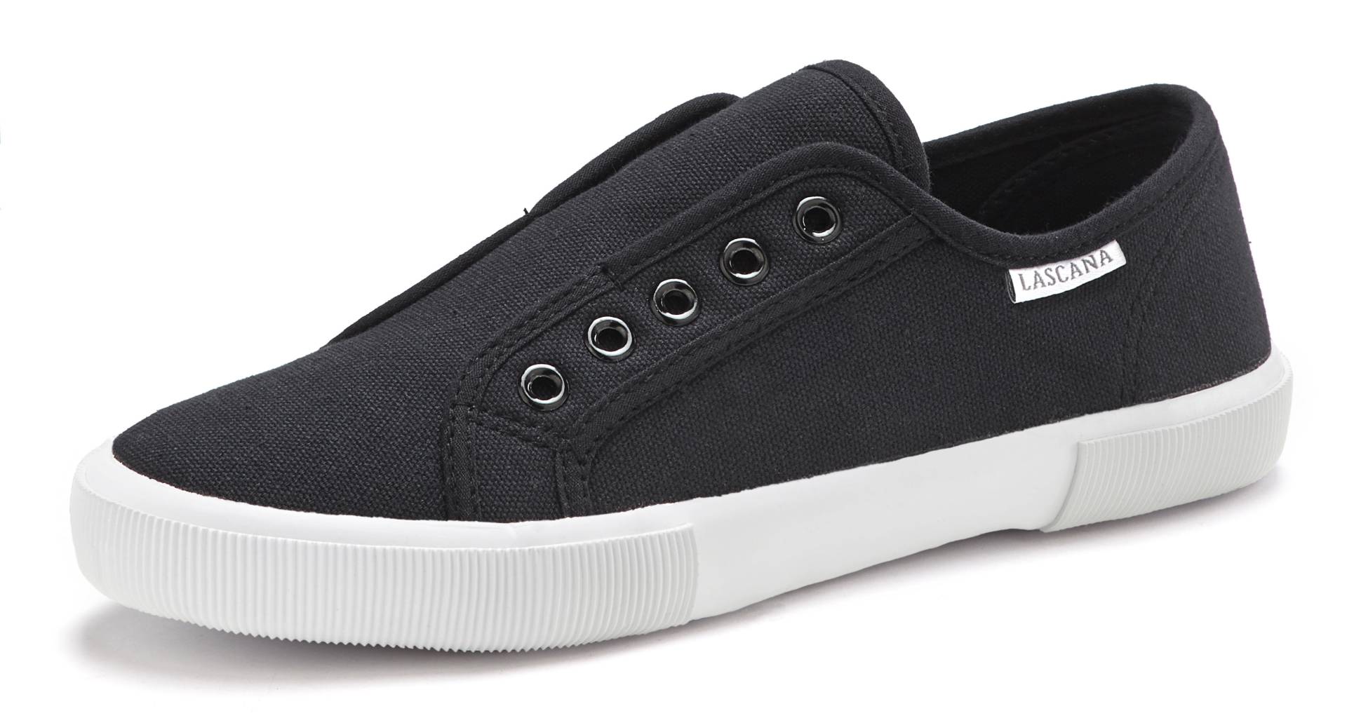 LASCANA Sneaker, Slipper, Halbschuh, Slip-On-Sneaker bequem zum Reinschlüpfen, Slip-Ons von LASCANA