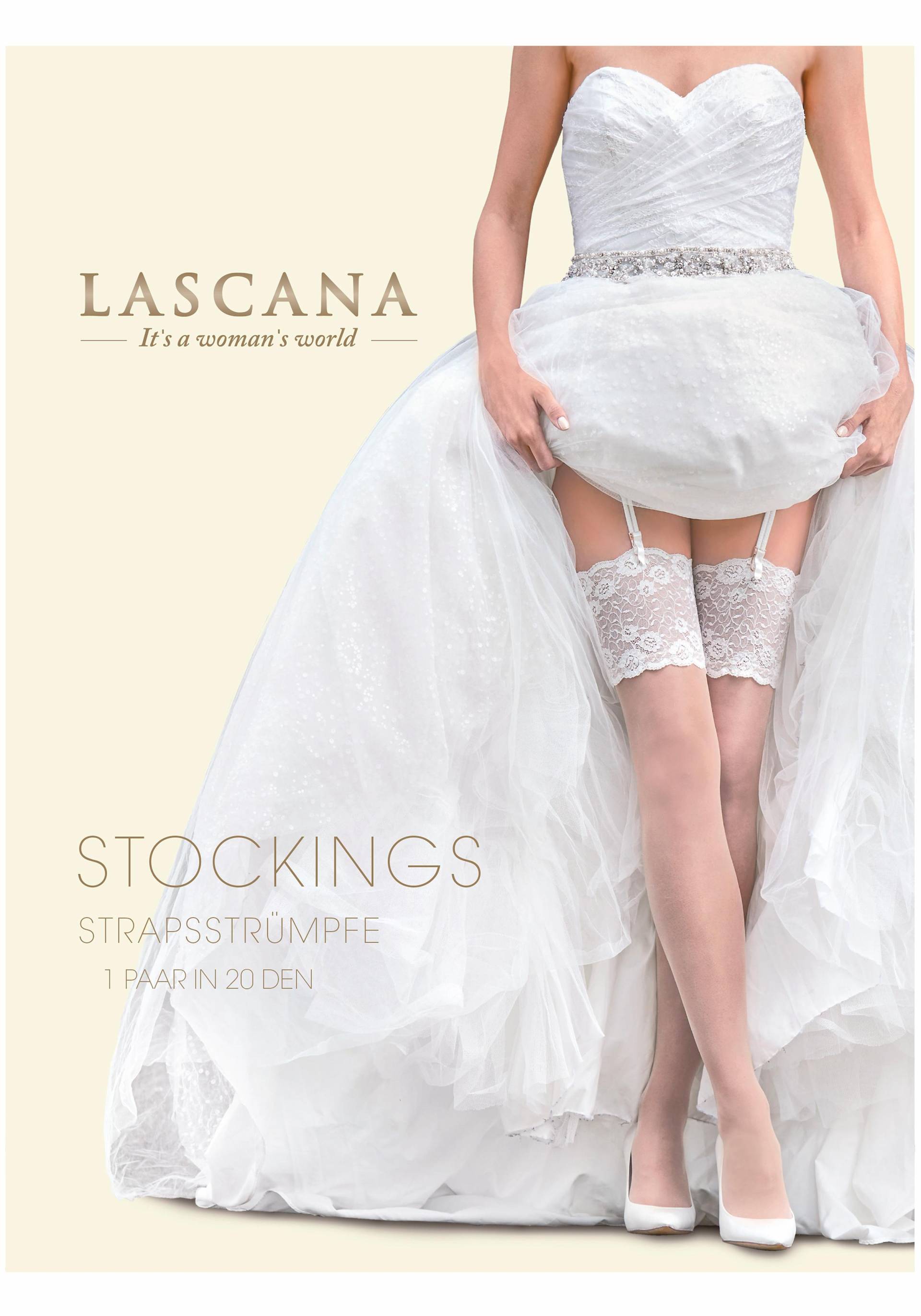 LASCANA Strapsstrümpfe, 20 DEN, (1 Paar) von LASCANA