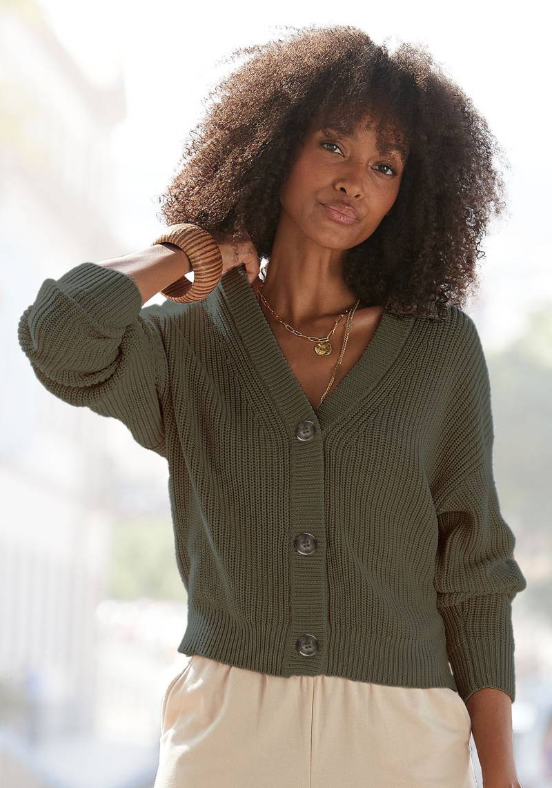 LASCANA Strickjacke, mit V-Neck von LASCANA