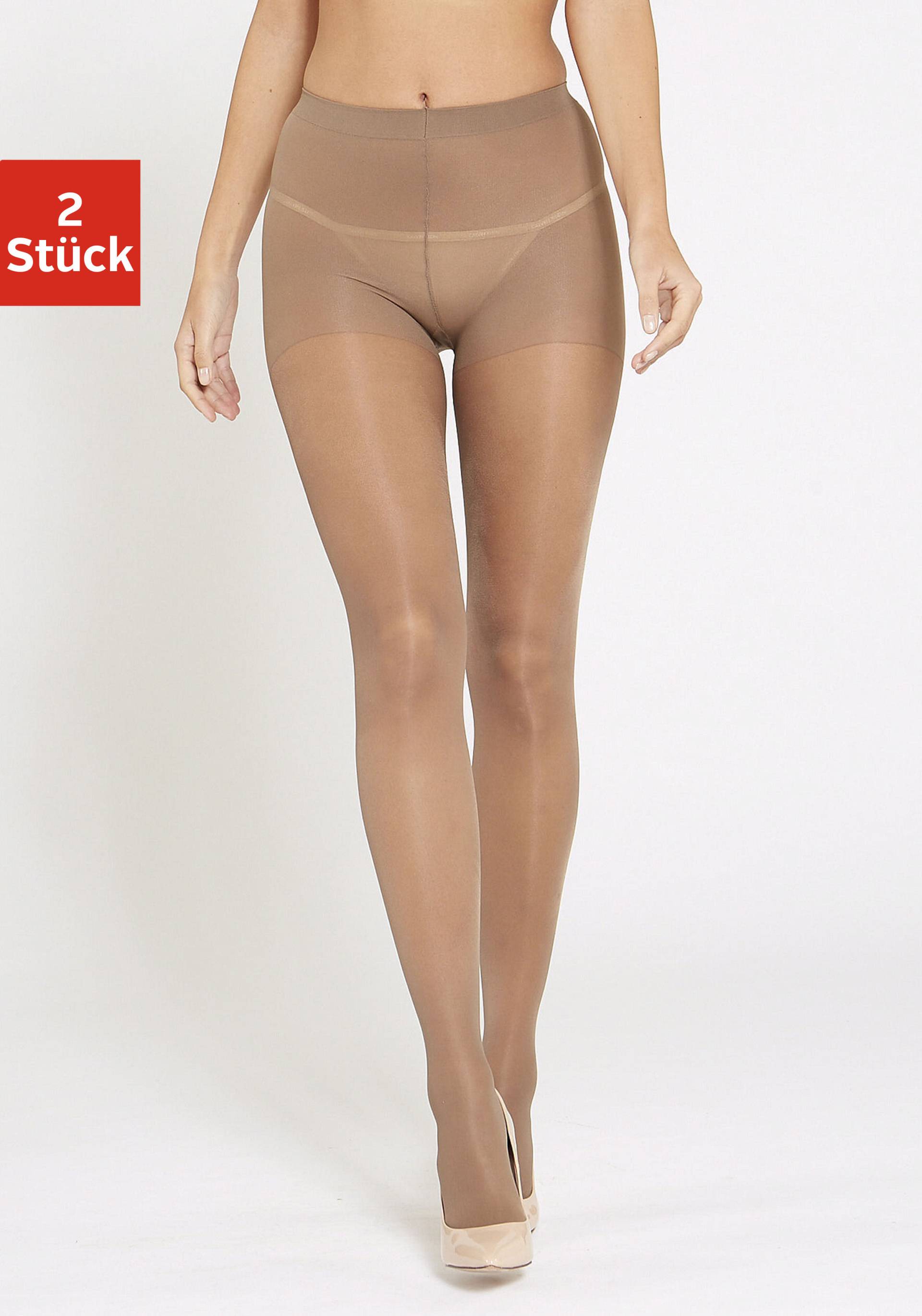 LASCANA Stützstrumpfhose, 40 DEN, (2 St.) von LASCANA