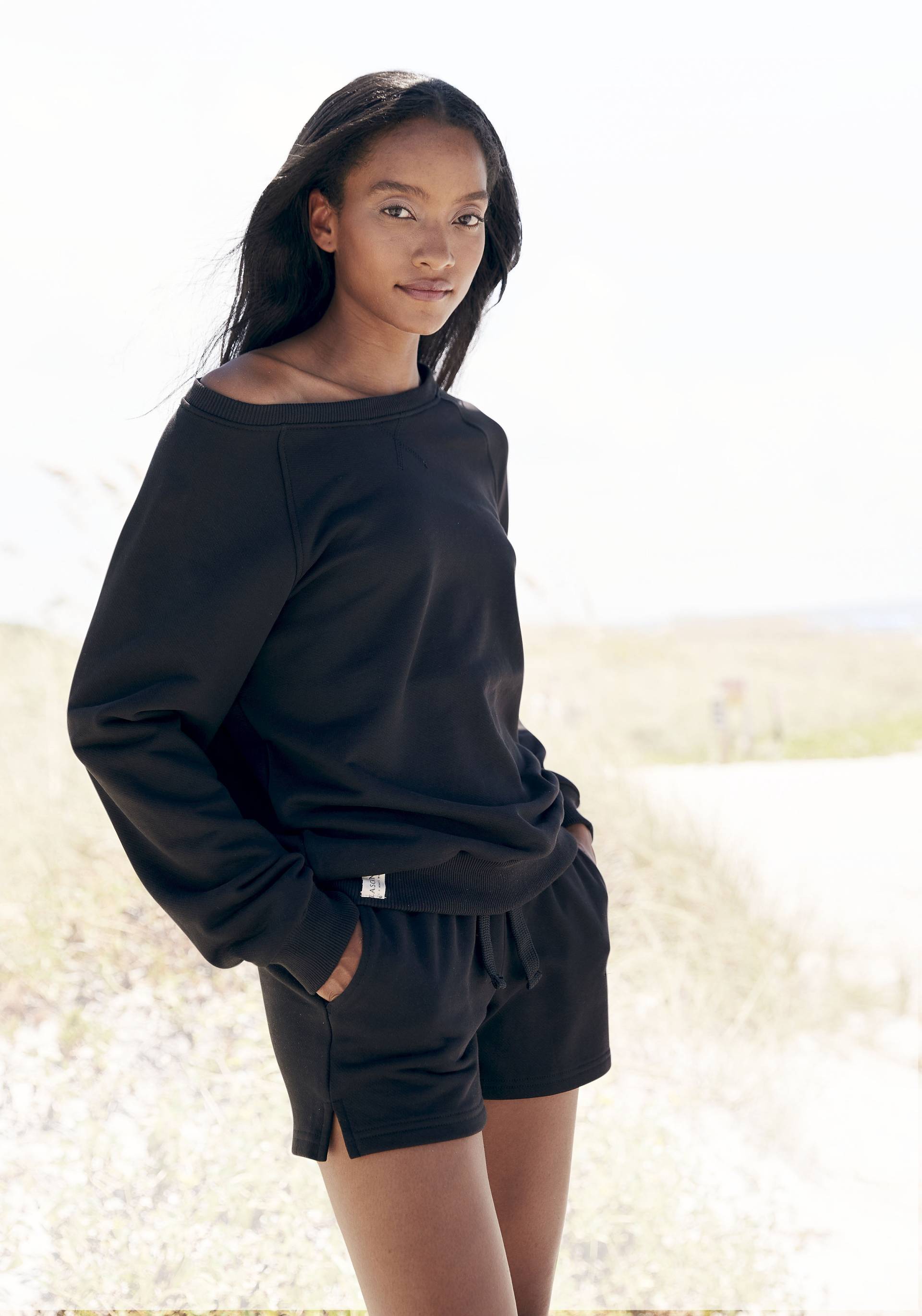 LASCANA Sweatshirt »-Loungeshirt« von LASCANA