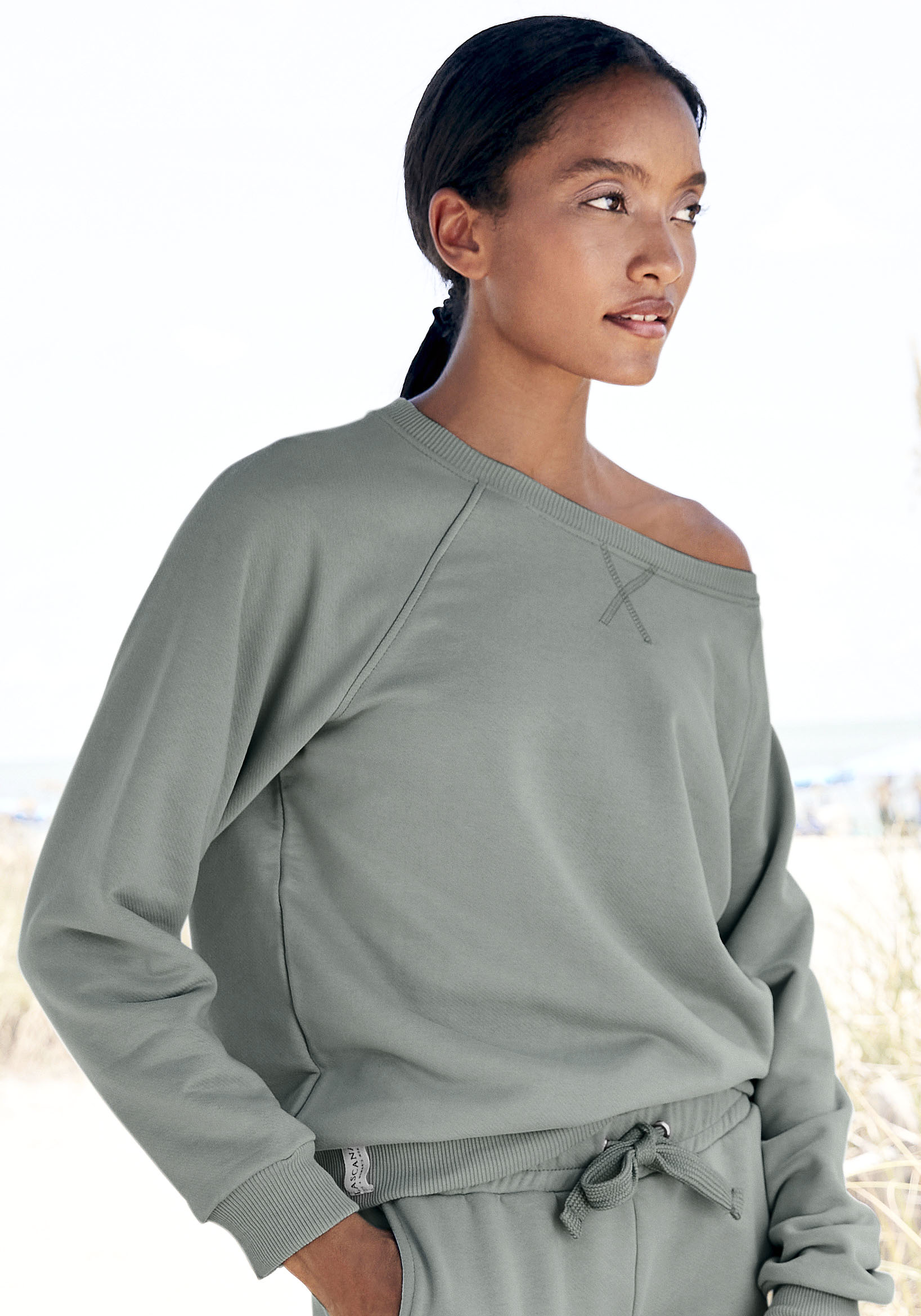 LASCANA Sweatshirt »-Loungeshirt« von LASCANA