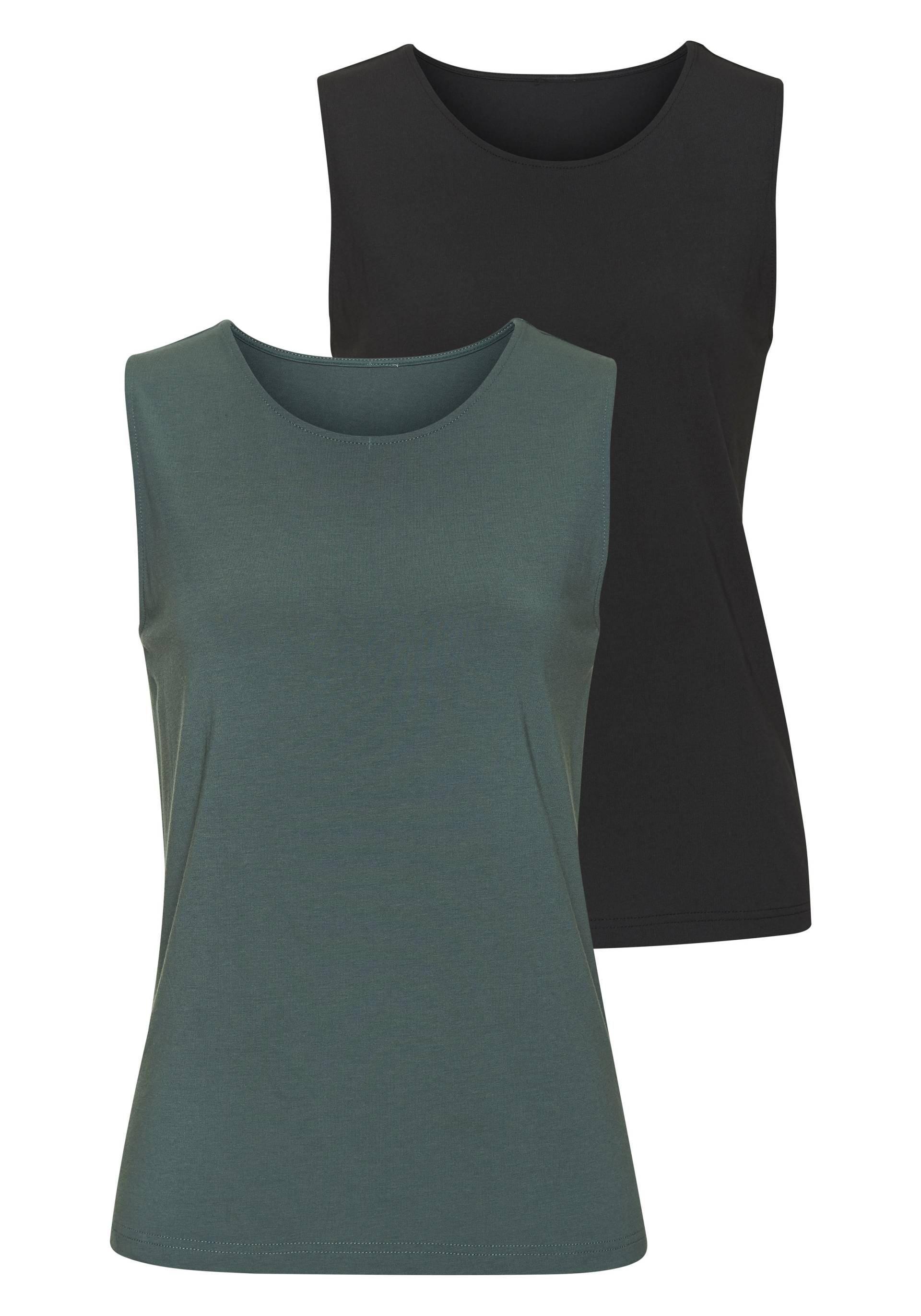 LASCANA Tanktop »aus elastischer Baumwoll-Modal-Qualität«, (2er-Pack) von LASCANA