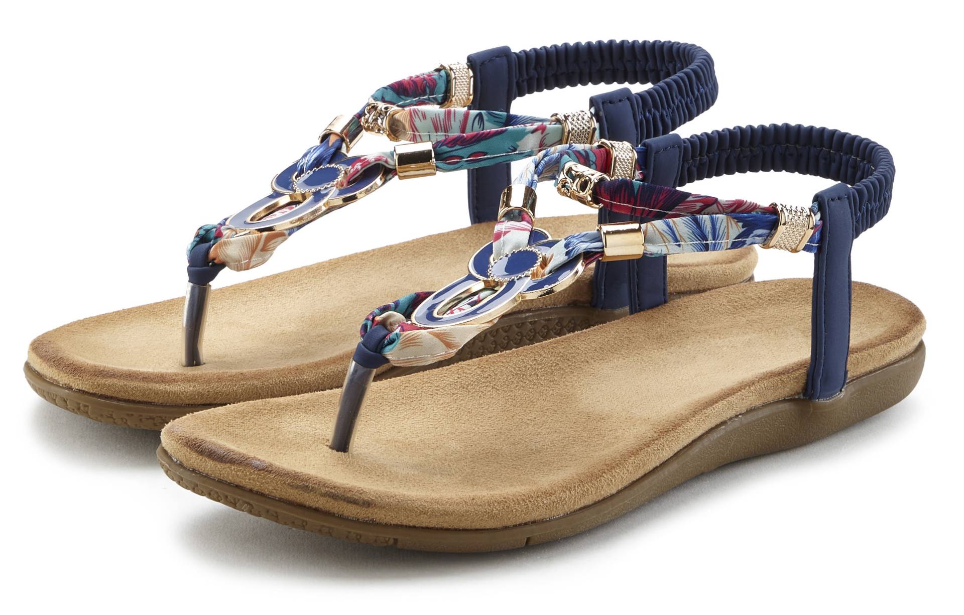LASCANA Zehentrenner, Sandale, Pantolette mit Stretcheinsatz LASCANA Zehentrenner, Sandale, Pantolette mit Stretcheinsatz von LASCANA