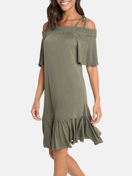 Sommerkleid Carmen Unisex Militärgrün 40 von LASCANA