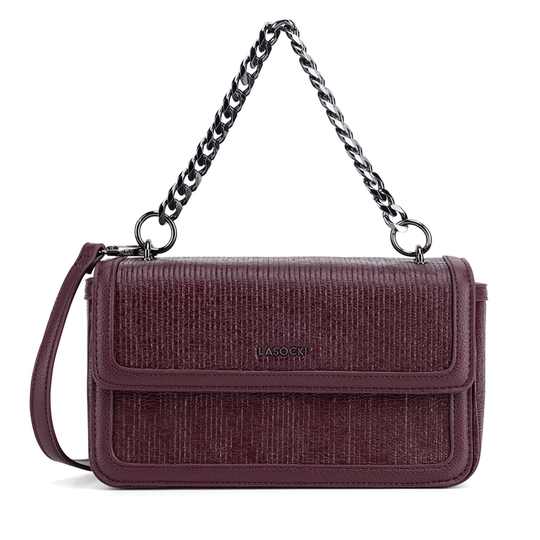 Handtasche Lasocki LSK-B-002-06 Dunkelrot Handtasche Lasocki LSK-B-002-06 Dunkelrot von LASOCKI