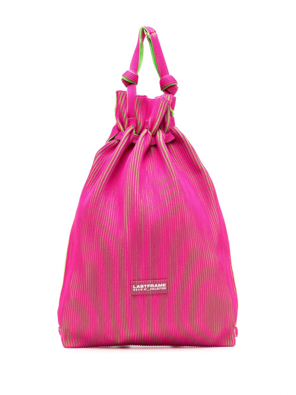 LASTFRAME Knapsack ribbed-knit backpack - Purple von LASTFRAME