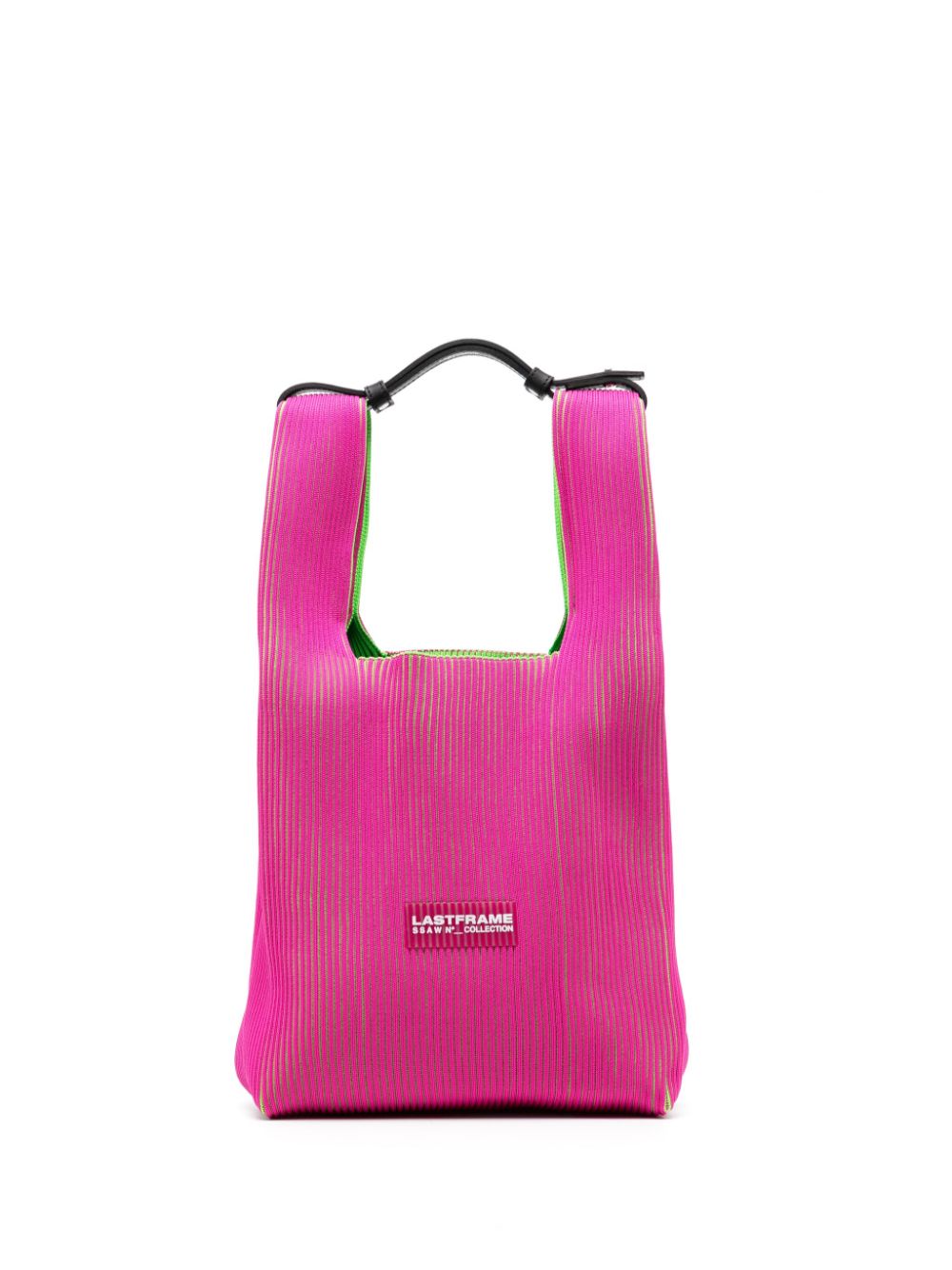 LASTFRAME medium Okamochi knitted tote bag - Pink von LASTFRAME