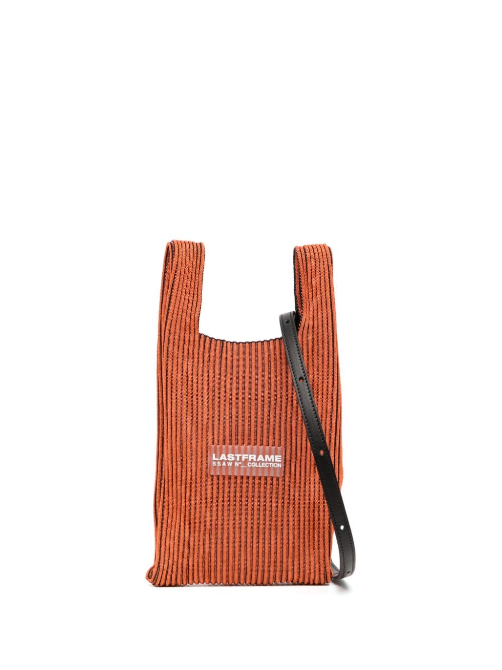 LASTFRAME mini Market knitted crossbody bag - Orange von LASTFRAME