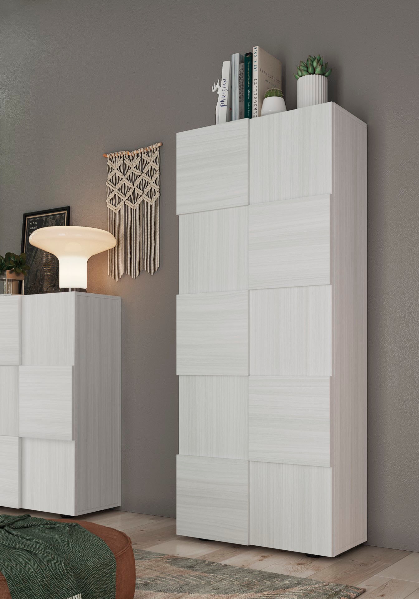 INOSIGN Garderobenschrank »Dama Breite 78, Höhe 187 cm, Front 3D-Optik,«, Kleiderstange, 2 Einlegeböden, viel Stauraum INOSIGN Garderobenschrank »Dama Breite 78, Höhe 187 cm, Front 3D-Optik,«, Kleiderstange, 2 Einlegeböden, viel Stauraum von INOSIGN