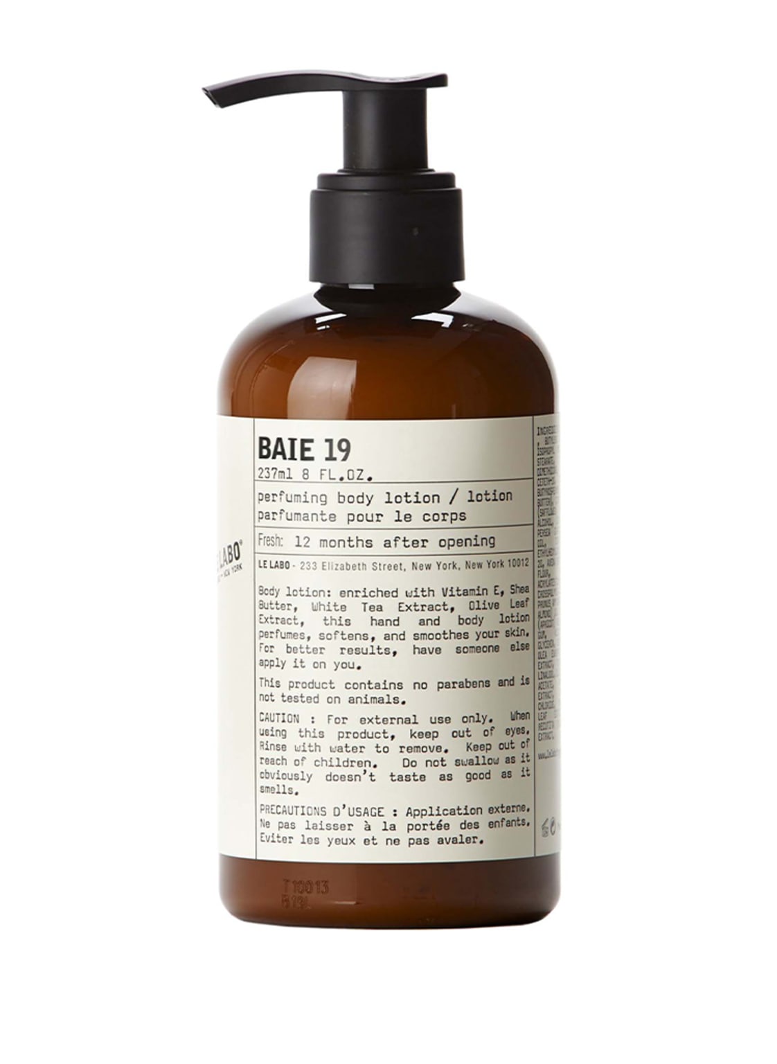 Le Labo Baie 19 Body Lotion 237 ml Le Labo Baie 19 Body Lotion 237 ml von LE LABO