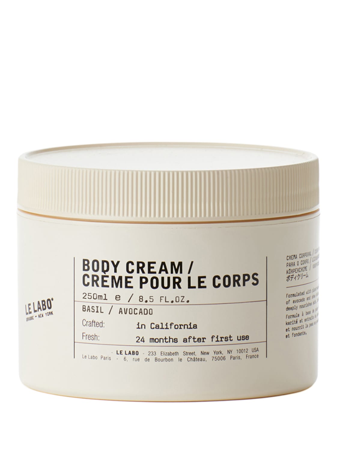 Le Labo Basil / Avocado Body Cream 250 ml Le Labo Basil / Avocado Body Cream 250 ml von LE LABO