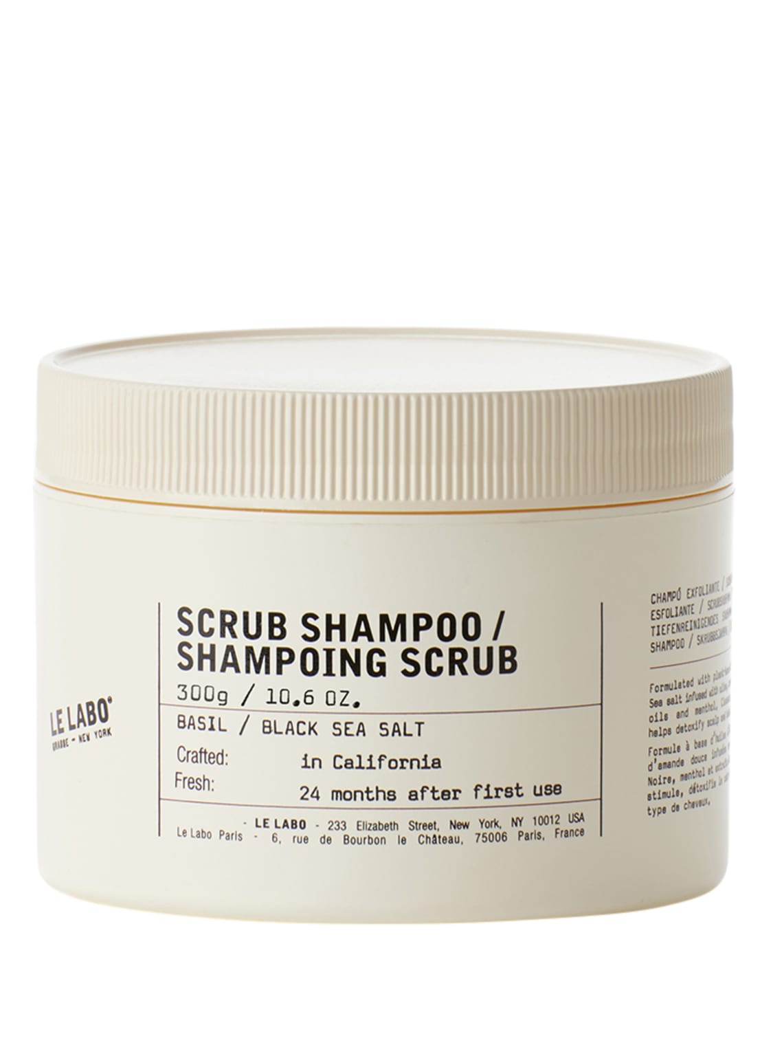 Le Labo Basil / Black Sea Salt Scrub Shampoo 300 g Le Labo Basil / Black Sea Salt Scrub Shampoo 300 g von LE LABO